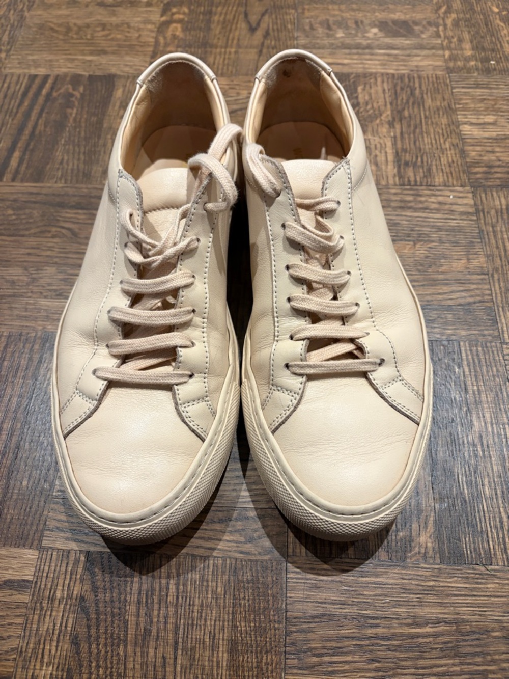 Common Projects Women’s Nude Leather Low-Top Sneakers